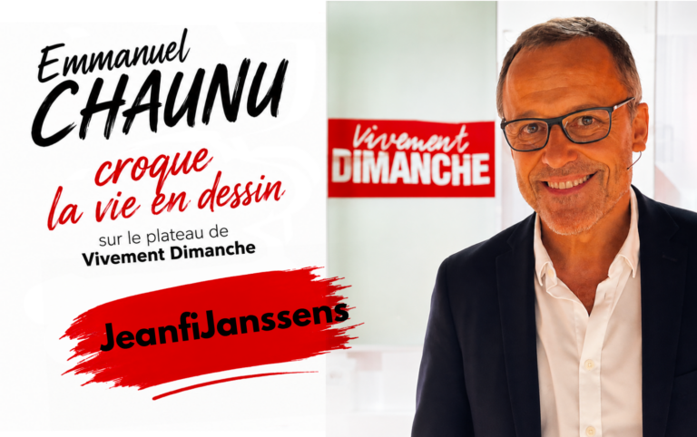 Emmanuel Chaunu sur le plateau de Vivement Dimanche